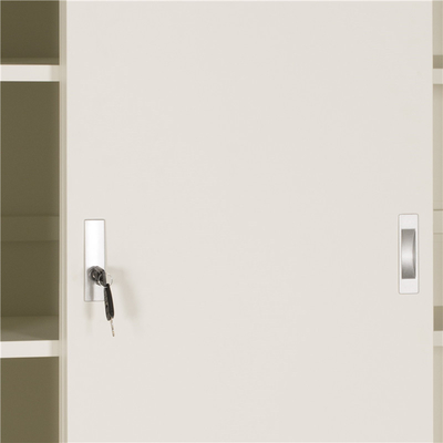 Metal Office Storage Sliding Door File Cabinet With One Shelf