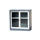 2 Sliding Glass Doors Vertical Metal Bookshelf Fireproof Metal Filing Cabinet