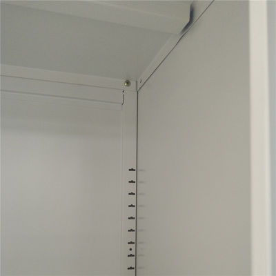 Metal Bedroom Clothes Storage Two Doors RAL Color Electrostatic Iron Cupboard